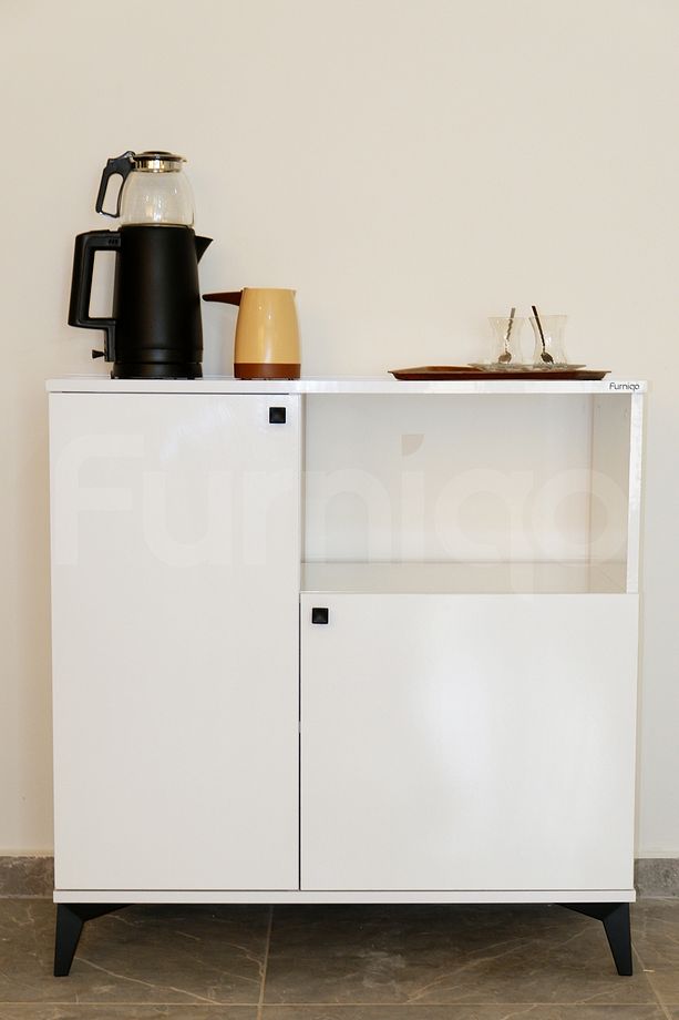 Furniqo KK-1 Mutfak Standı, Kahve Köşesi, Mikrodalga Fırın Dolabı, Erzak Dolabı, Mutfak Bangosu - 3