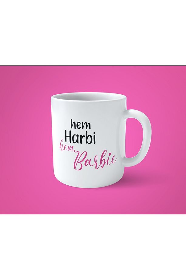 Hem Harbi Ham Barbie Baskılı Kupa Bardak - 1