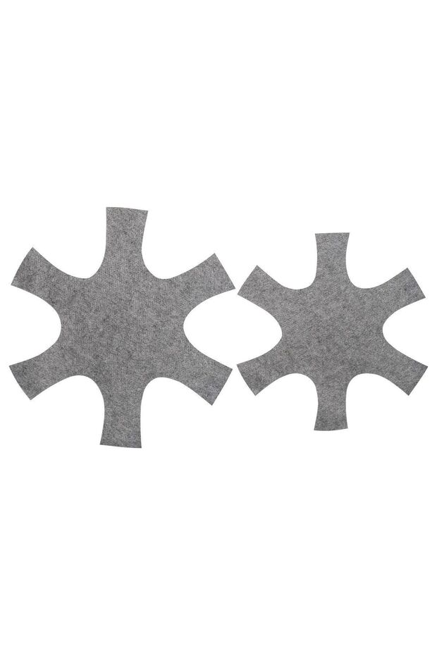 Bedöma Pan Glass Pot Protective Felt Matte Gray 2 Pack