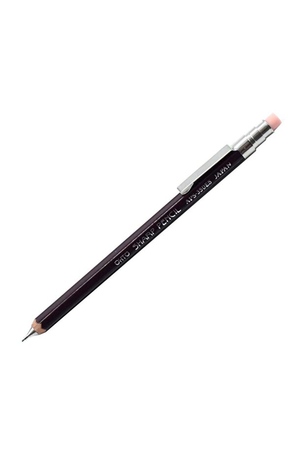 Wood Sharp Mini Mechanical Pencil 0.5mm Maroon Aps-350Es