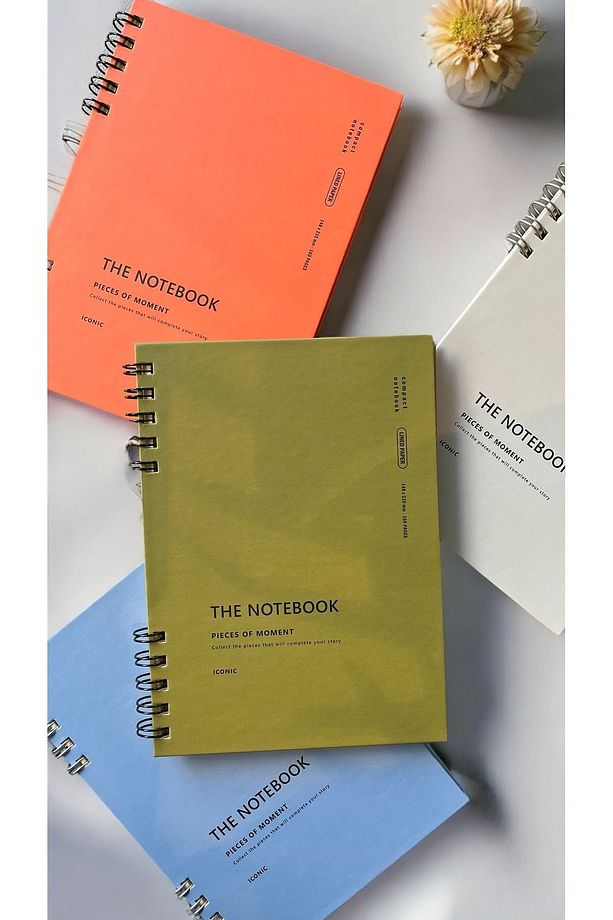 The Notebook Serisi Spiralli 80 Yaprak Çizgisiz A5 Defter (PLACID BLUE KAPAK) - 3