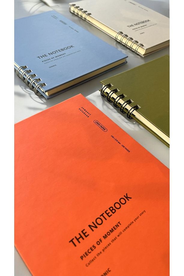 The Notebook Serisi Spiralli 80 Yaprak Çizgisiz A5 Defter (PLACID BLUE KAPAK) - 5