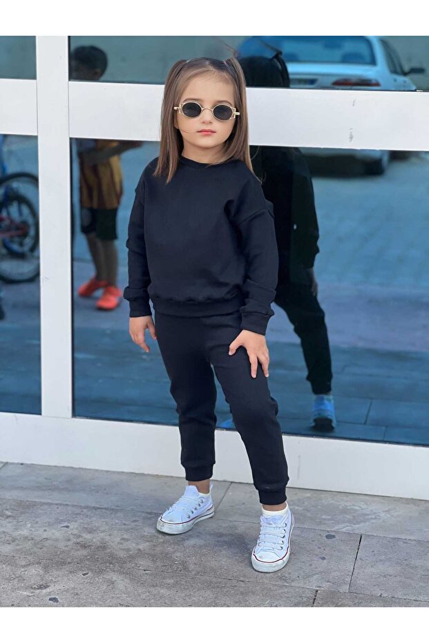 Girls' Top and Bottom Set Long Sleeved Sweatshirt and Pants 2-Piece Set Nursery Kindergarten Primary School