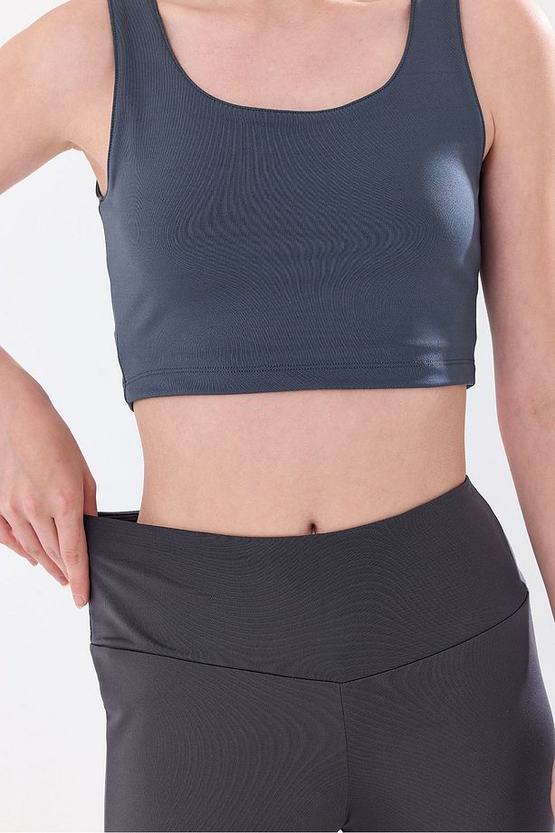Beli Gizli lastikli İspanyol Paça Dalgıç Kumaş Yüksek Bel Tayt Pantolon - 7
