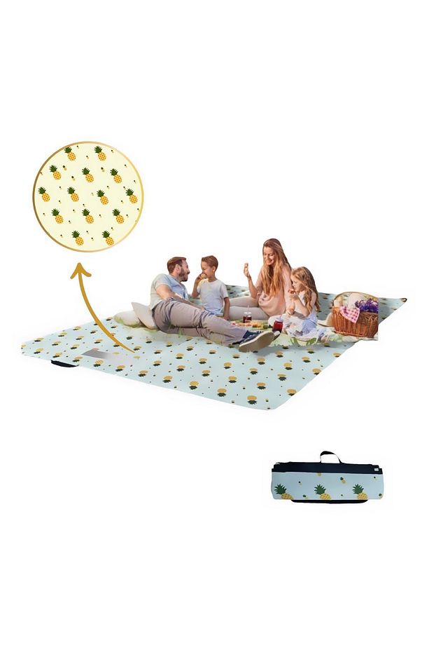 Piknik Masa Örtüsü, Piknik Yer Örtüsü, Su Geçirmez Piknik Örtüsü, Sofra Bezi, Masa Örtüsü 150 X 211 - 1