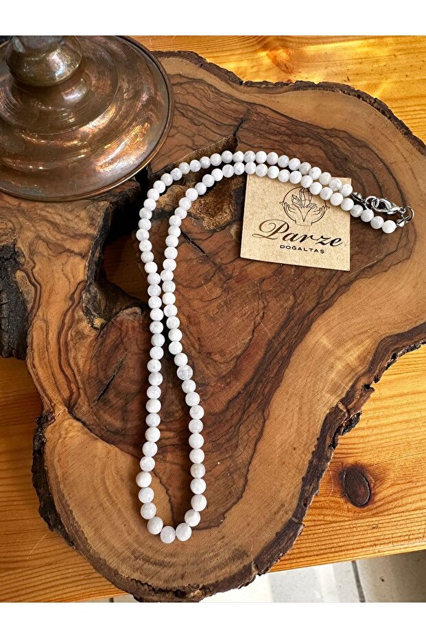 Natural Stone Moonstone String Necklace