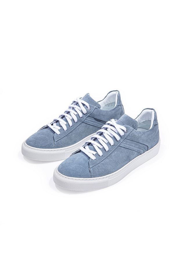 Ranger Mavi Bağcıklı Süet Erkek Sneaker Ayakkabı - 4