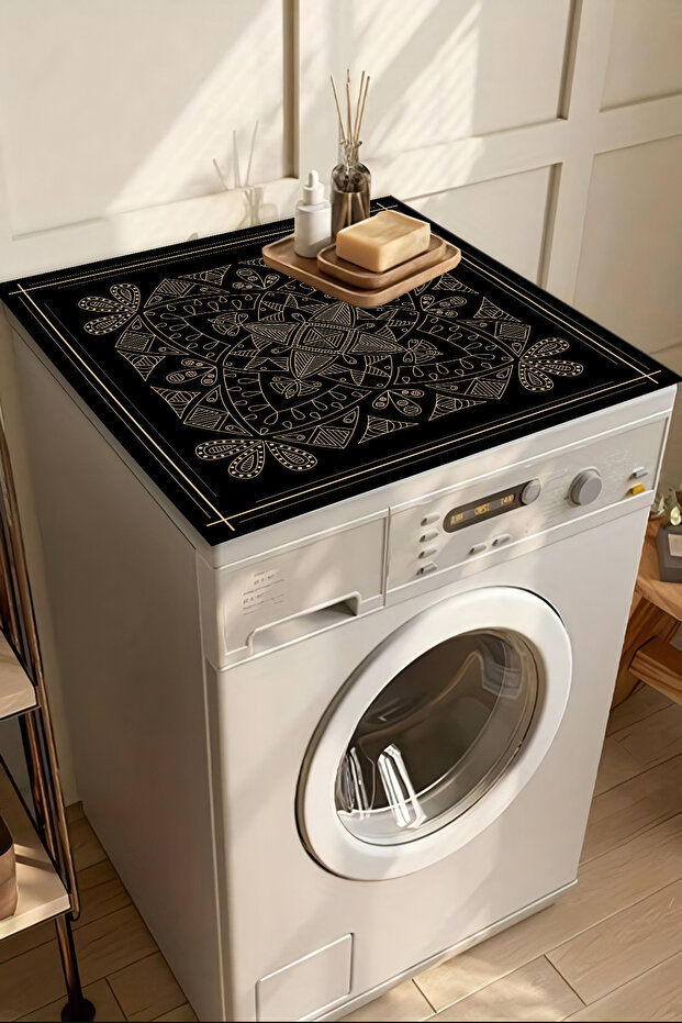 Washing Machine Dryer Cover Protection Pad Waterproof Mat Non-Slip Washable