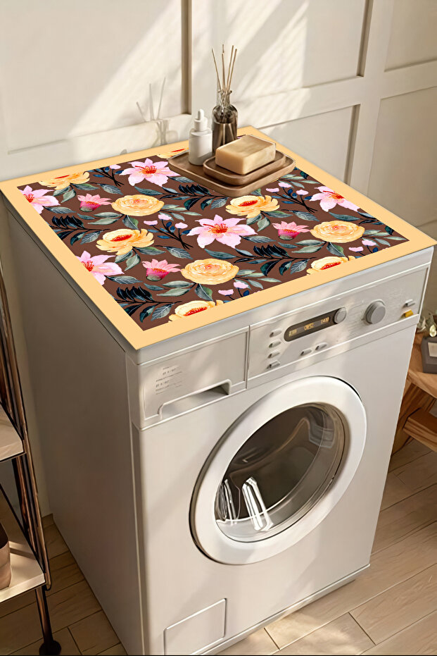 Washing Machine Dryer Cover Protection Pad Waterproof Mat Non-Slip Washable