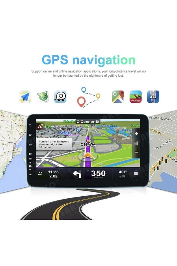KL-3800 4/64gb Android Tek Din 10''inch Oto Araba Multimedya Teyp Car Play-usb-gps-wifi Kamera - 3
