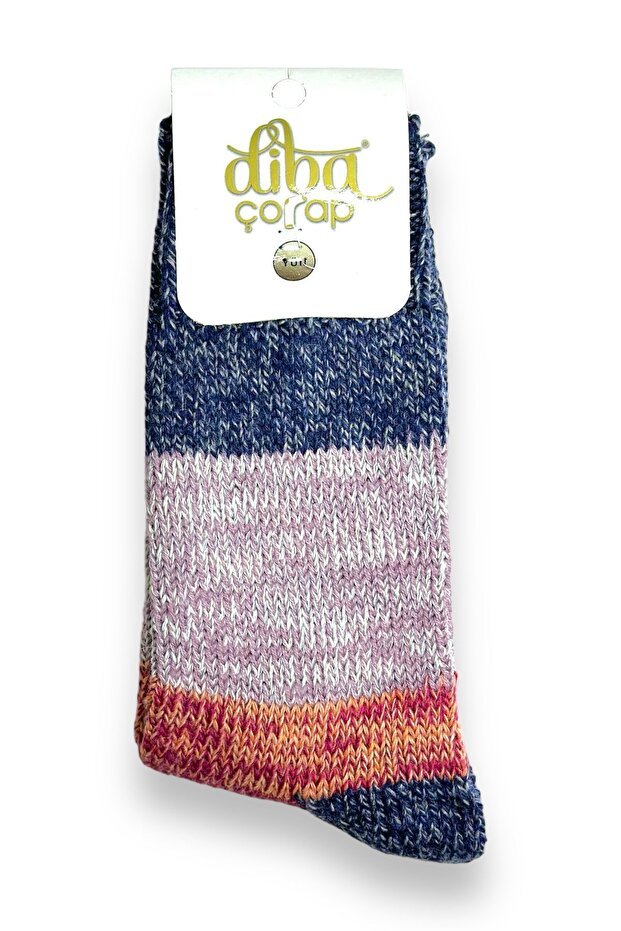 Real Wool Winter Thick Women's Knitting Color Socks