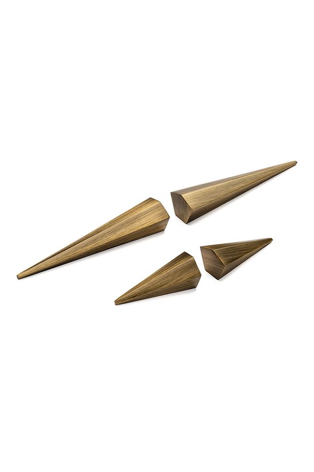 4170 Modern Kulp Antik Renk Yarım Tek Adet 32 Mm - 1