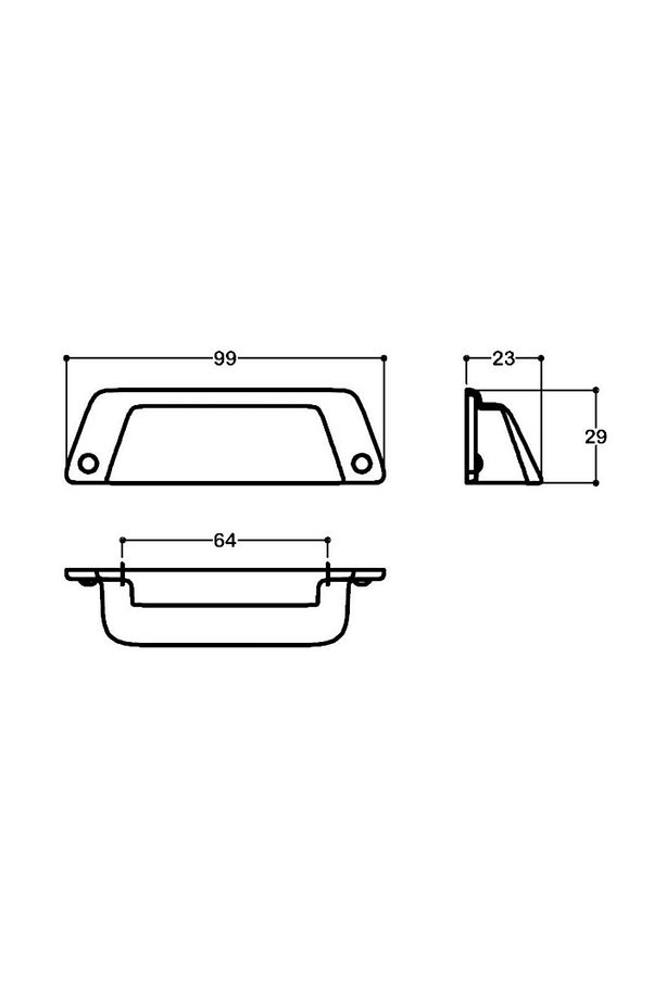 TAS KULP PARLAK NİKEL 64 MM - 2