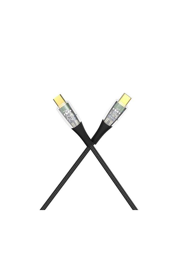 X-elegant 65w Güç Destekli Şeffaf Çipli 5a Type-c To Type-c Kablo Type-c Hızlı Şarj Ve Data Kablosu - 6