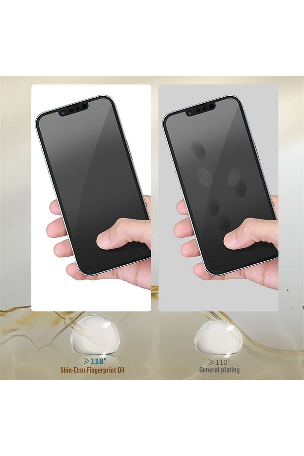 İphone 14 Pro Max Tam Kaplayan Corning Gorilla Anti-static Darbe Emici Cam Ekran Koruyucu - 3