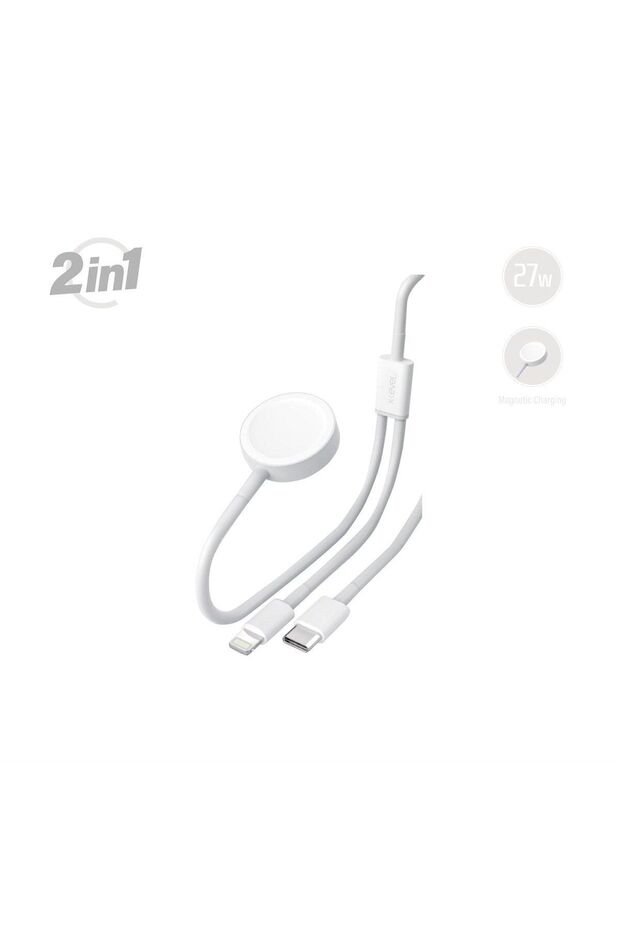 X-golink 2 In 1 Kablosuz Manyetik Şarj Cihazı Type-c - Lightning Şarj Ve Data Kablosu Xlevel - 1