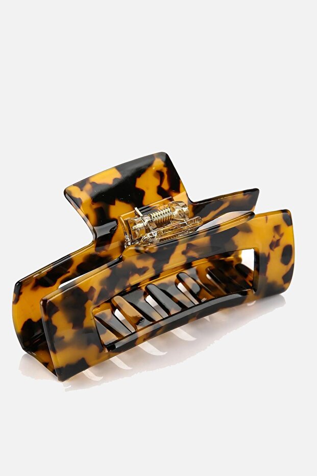 مشبك مزلاج كبير مستطيل فاخر على شكل عظمة - 2