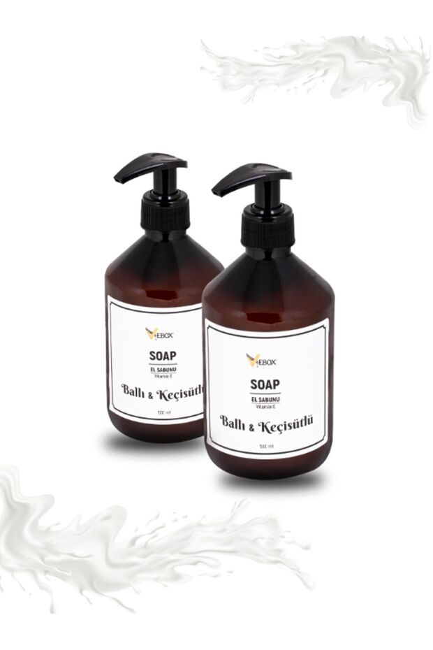 Ballı Keçi Sütlü Sıvı El Sabunu 2 Adet x500 ml - 2