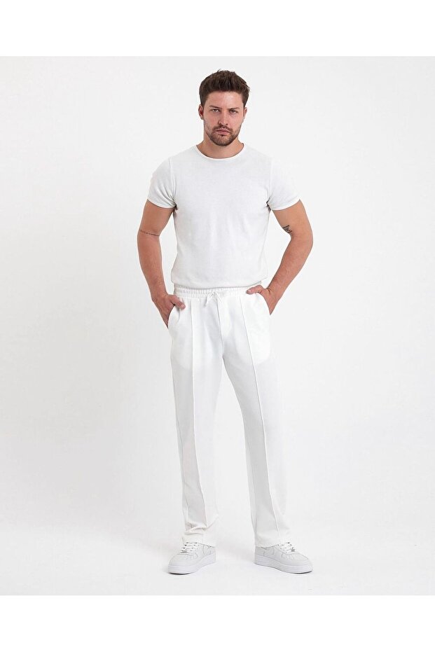 Baggy Fit Men's Trousers - Pleated Design