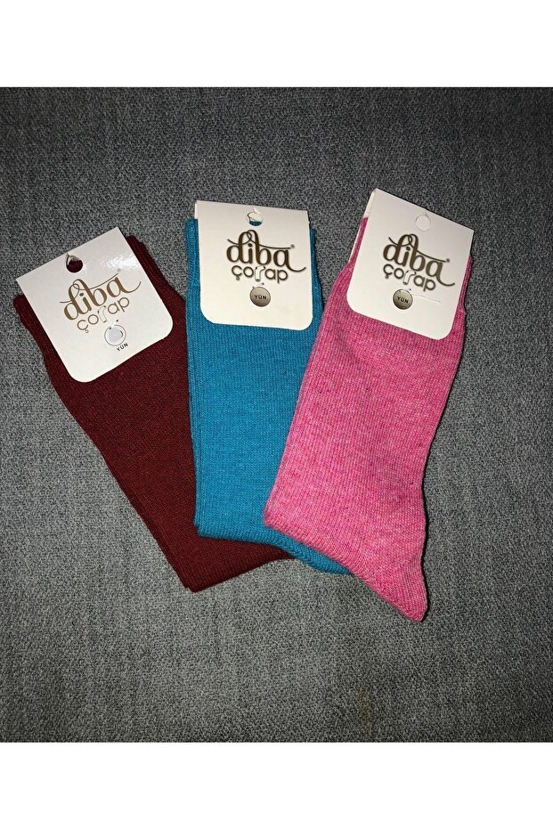 Yün Çorap 3 Adet - 1