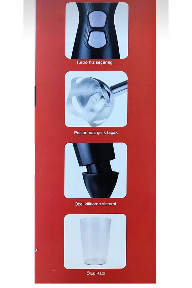 Nar Delta Turbo Çubuk Blender 1200 W - 3