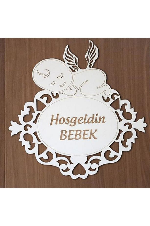 Mdf Kapı Süsü Hoşgeldin Bebek - 1