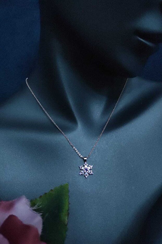 Mor Kar Tanesi Obje Kolye - 1