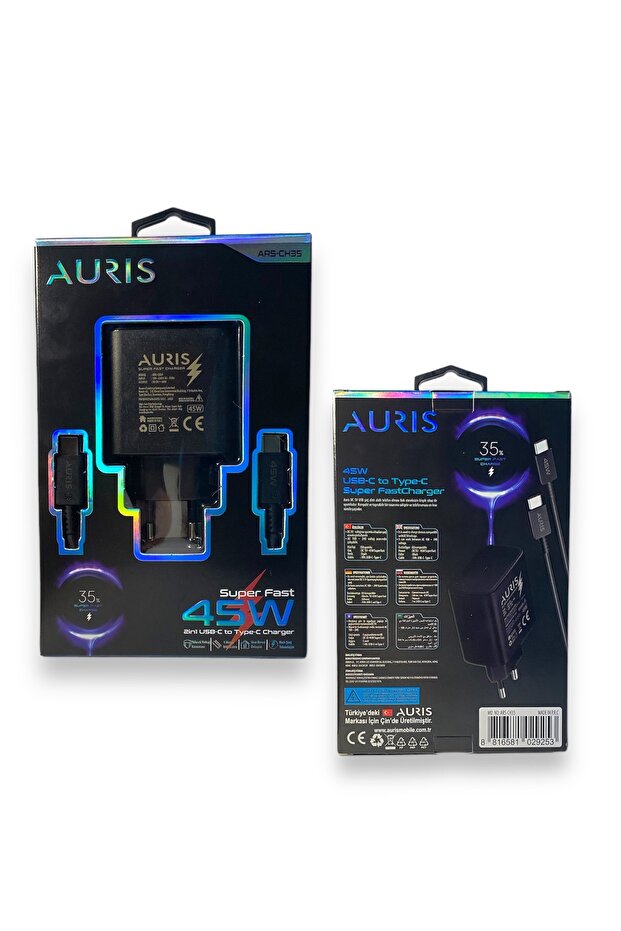45 W Type C Hızlı Şarj Aleti Cihazı Seti 1 Mt. TypeC to TypeC Kablo +USB C Kafa Xiaomi Redmi Samsung - 6
