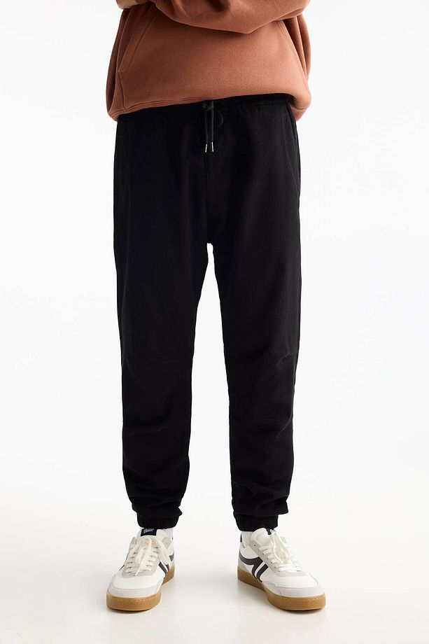 Yumuşak örme jogger pantolon - 1