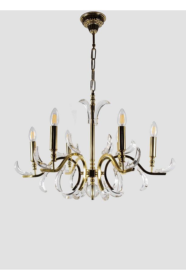 AVİZE 6 Lİ MODERN ,SALON,OTURMA,YATAK ODASI ALTIN SARI - 9
