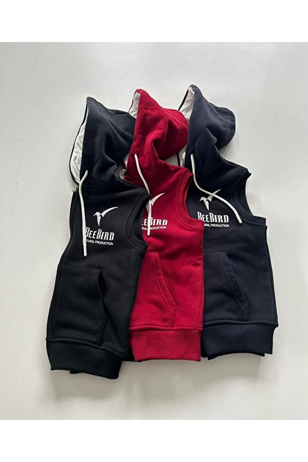 KAPŞONLU FERMUARLI YELEK - 2