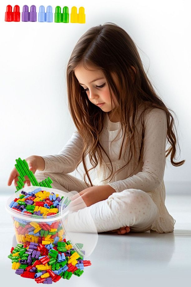 Constructo Stem Eğitici Oyuncak Yapı Oyuncağı Montessori Zeka Oyunu Yapı Taşları Seti - 7