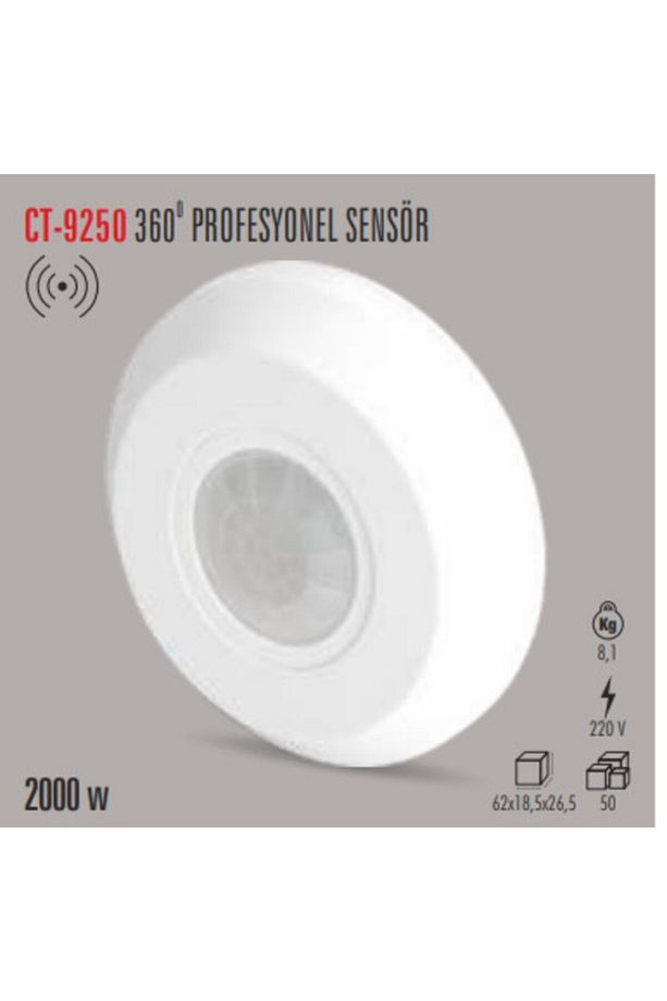 Ct-9250 360 Profesyonel Hareket Sensörü - 1