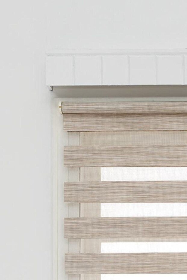 Taç Sütlü Kahve Bambu Zebra Perde - 3