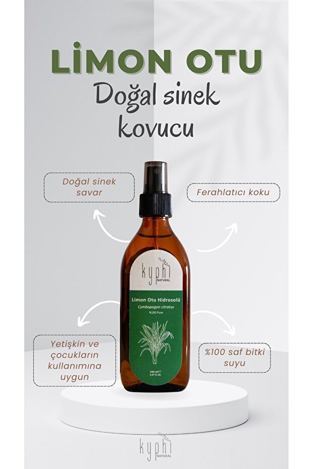 Lemongrass Hydrosol (Cymbopogon Citratus) 100% Pure Lemongrass Plant Water - Fly Repellent