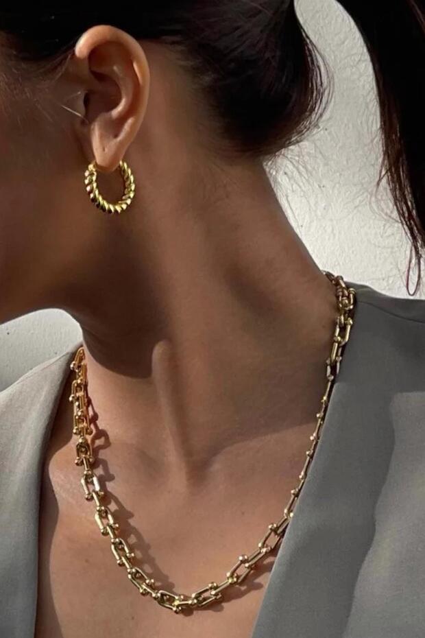 ربط قلادة سلسلة سميكة - 4