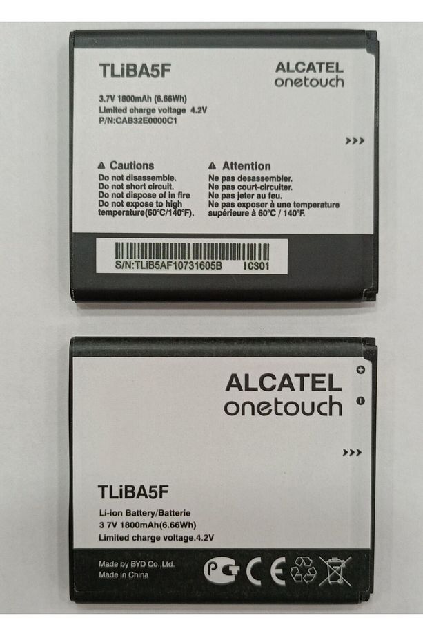 Alcatell One Touch Pop C5 Batarya Tlib5af Batarya Turkcell Vınn Mw40v Mw70vk Pil 997d Ot-997 5035 - 6