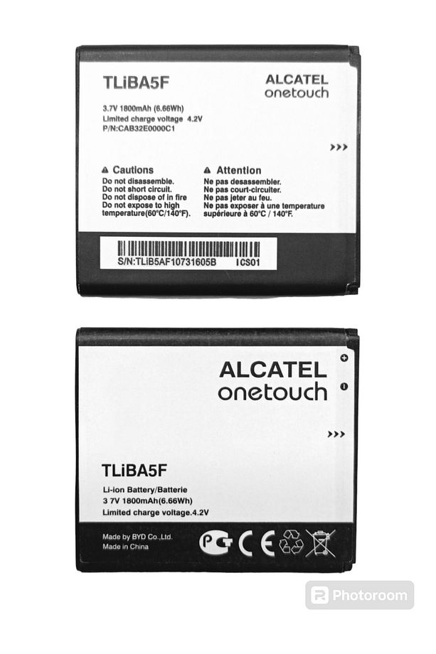 Alcatell One Touch Pop C5 Batarya Tlib5af Batarya Turkcell Vınn Mw40v Mw70vk Pil 997d Ot-997 5035 - 3