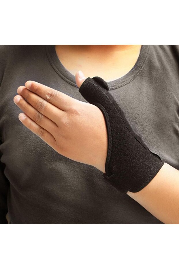 2 Pieces of Thumb Fixing Splint Dequervain Splint Stabilizer with Metal Support Suitable for Right and Left Hand - 3