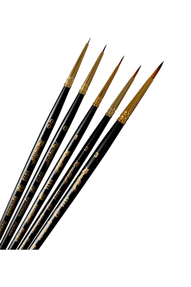 1S15-0 - Yeni Nesil Sentetik(Kolinsky Samur Taklidi) - Resim Fırçası (0 numara) - 3