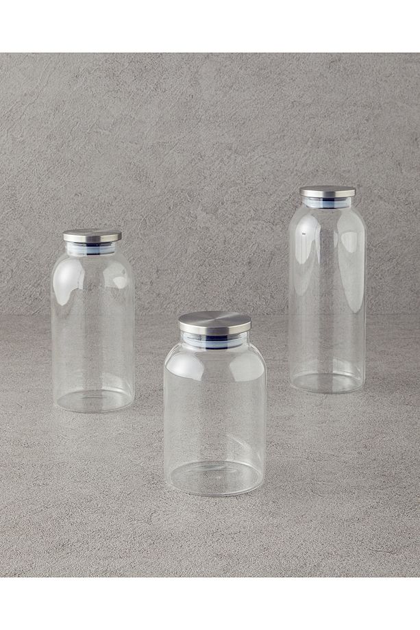 Sinna Borosilikat Kavanoz 1000 ml Şeffaf - 4