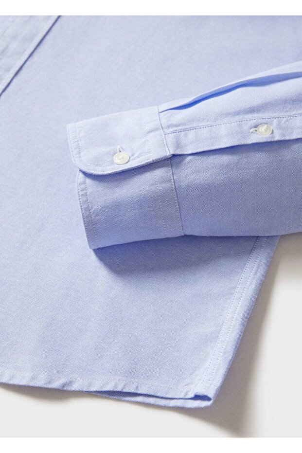 Regular Fit Pamuklu Oxford Gömlek - 5