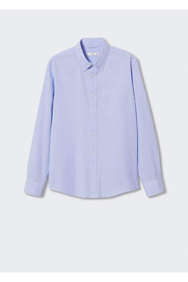 Regular Fit Pamuklu Oxford Gömlek - 3