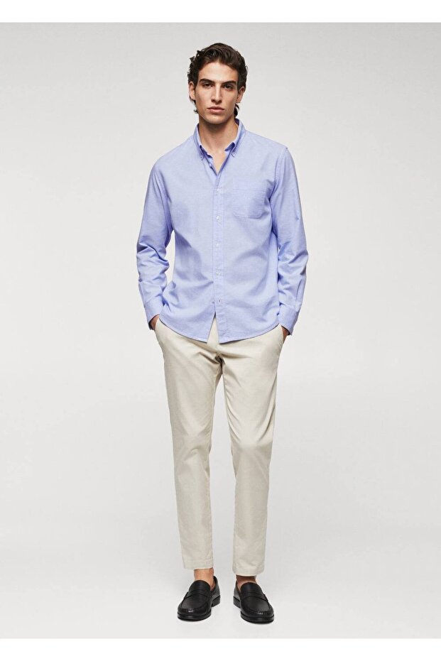 Regular Fit Pamuklu Oxford Gömlek - 2