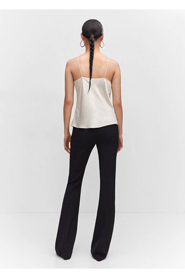 Saten dantel bluz - 4