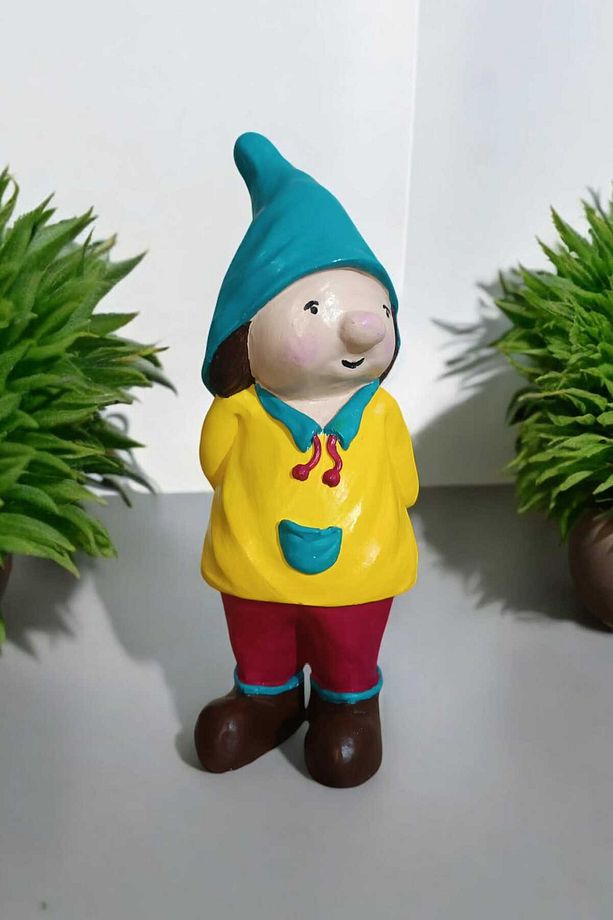 Dekoratif Bahçe ve Balkon Cüceleri Farklı Renklerde Seramik Tozu El Boyaması (24 x 10 cm) 1 Adet - 2