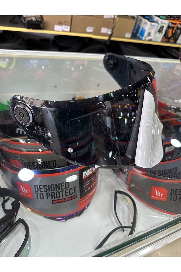 Helmets V28 Thunder 4 SV uyumlu DARK SİYAH VİZÖR KASK CAMI - 1