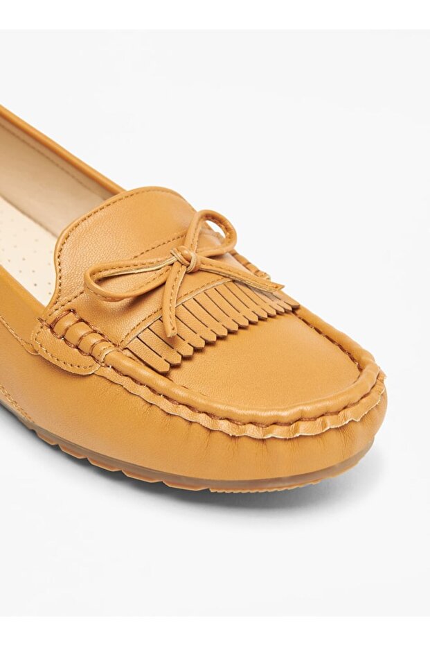 Solid Loafers with Wedge Heels - 4