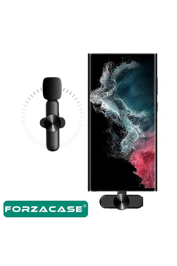 Type-C Profesyonel Wireless Kablosuz Yaka Mikrofonu Lavalier - FC100 - 5