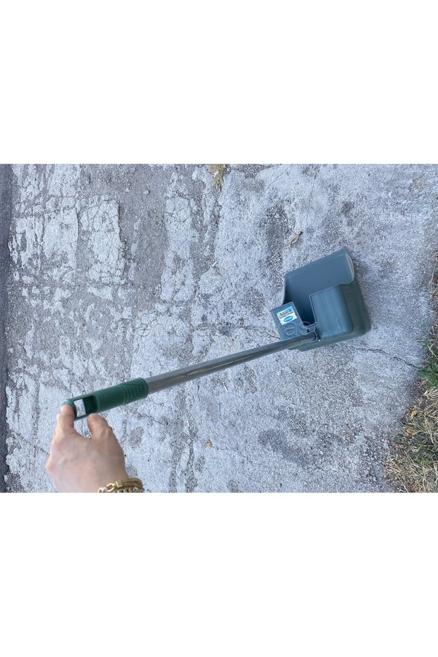 Industrial Large Capacity Street Garden Trash Scoop with Aluminum Handle, Trash Scoop Industrial